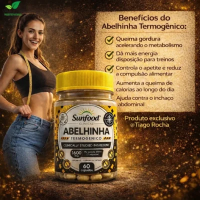 Abelhinha Composto Termogênico 1500mg 60 Cáps