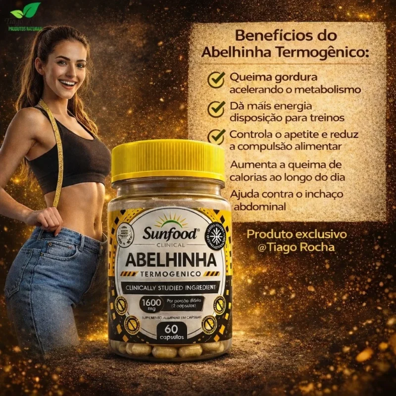Abelhinha Composto Termogênico 1500mg 60 Cáps