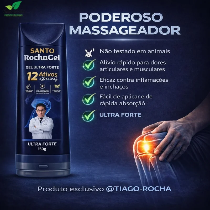 Santo RochaGel Massageador 150g – TIAGO ROCHA