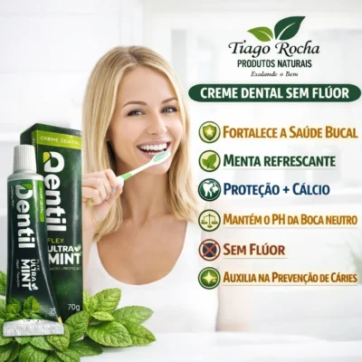 Creme Dental Sem Flúor Com Xilitol 70g – DENTIL
