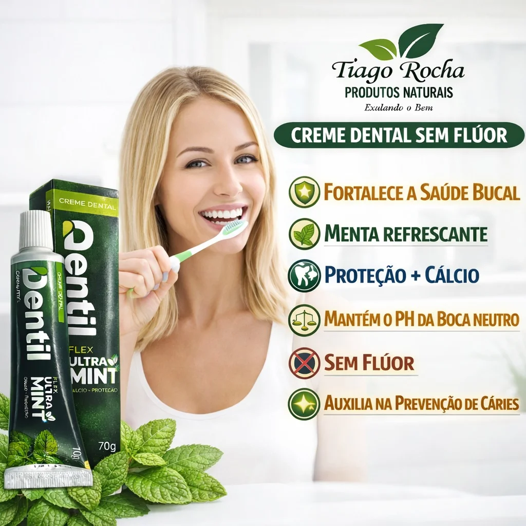 Creme Dental Sem Flúor Com Xilitol 70g – DENTIL