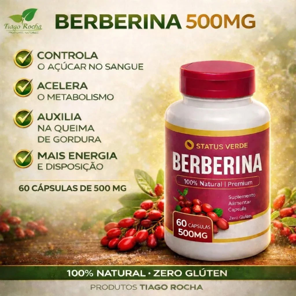 Berberina 500mg 60cáps. – Status Verde