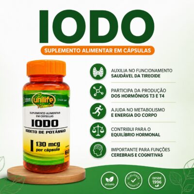 Iodo130mcg 60cáps. – Unilife