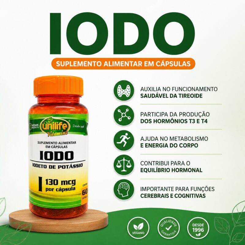 Iodo130mcg 60cáps. – Unilife