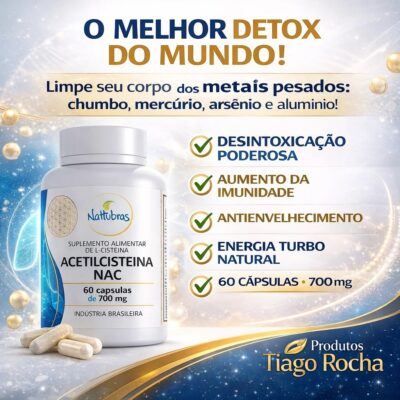 NAC Acetilcisteína  700mg 60cáps. – Nattubras