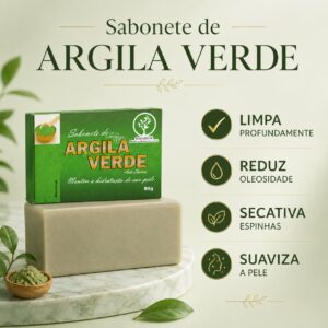 Sabonete De Argila Verde 90g – Bionature