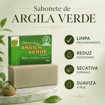 Sabonete De Argila Verde 90g – Bionature
