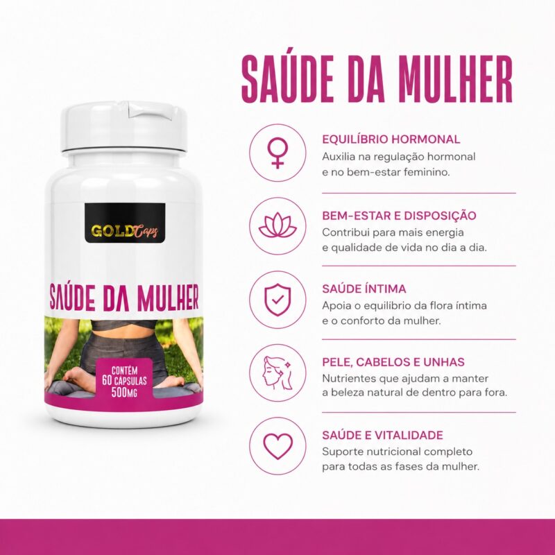 Saúde Da Mulher 500mg 60cáps –  GoldCaps