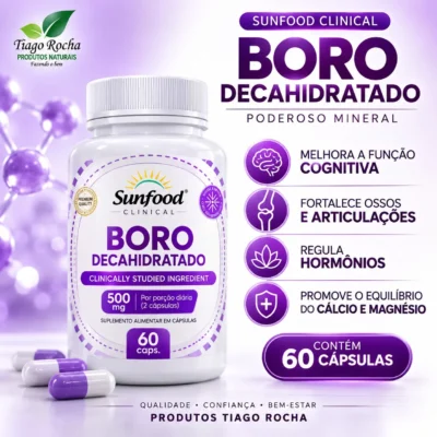 Boro Decahidratado 500mg 60 cáps.