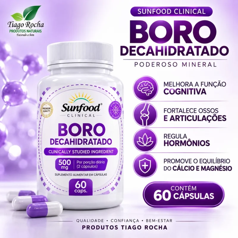 Boro Decahidratado 500mg 60 cáps.